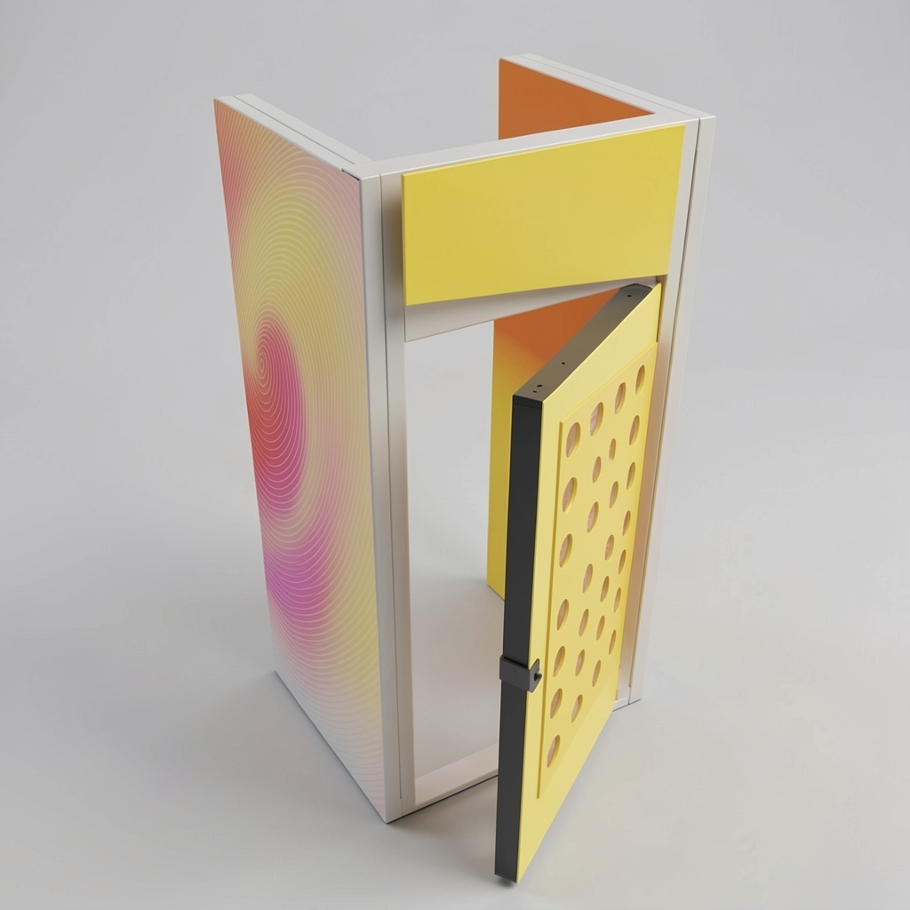 Lightbox spremište za sajamski štand 100 × 100 × 250 cm