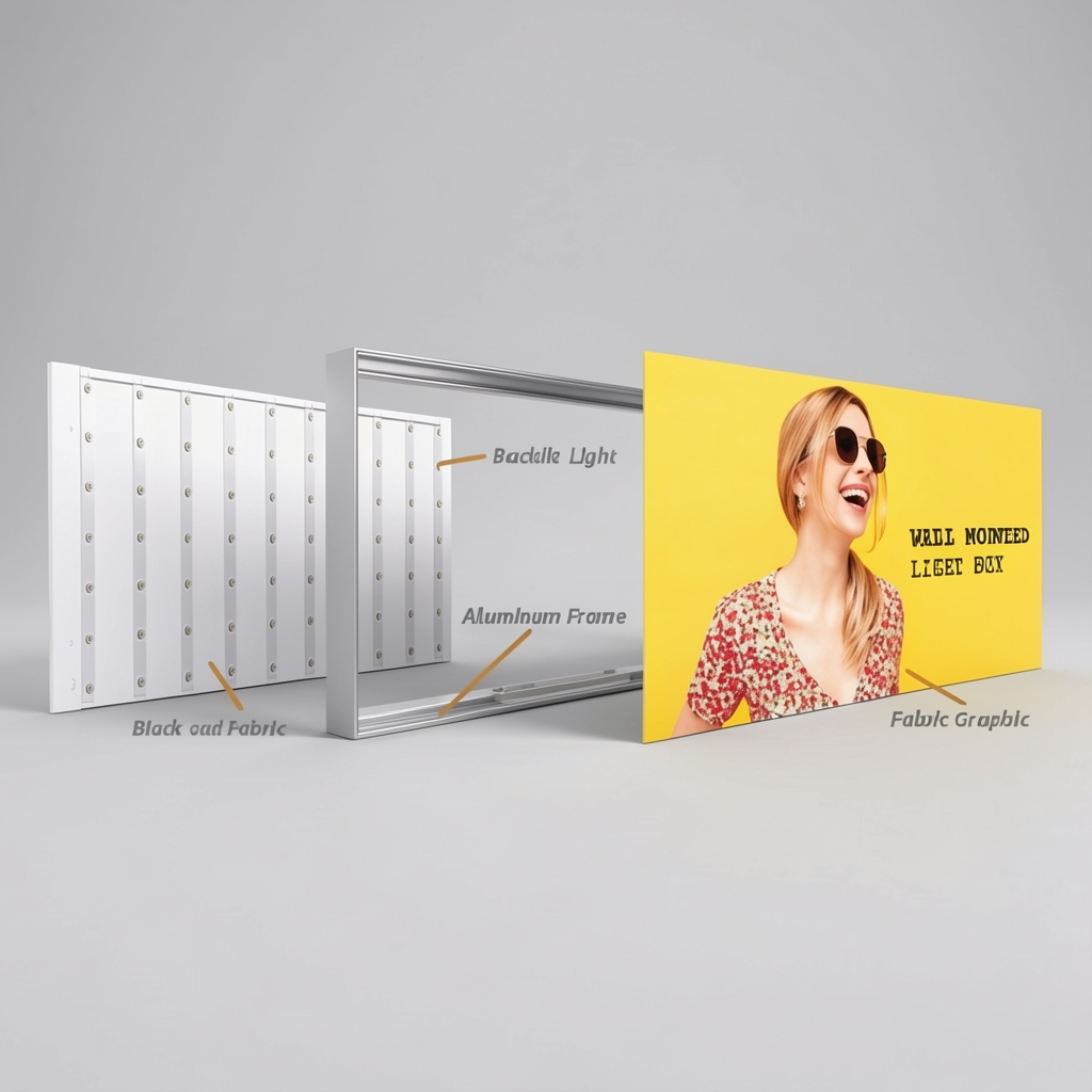 Zidni lightbox 100 × 200 cm