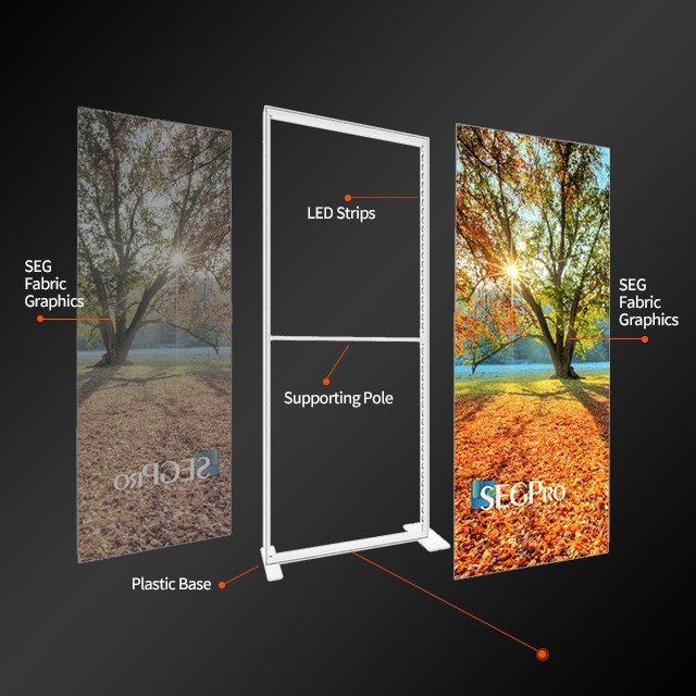Lightbox Classic 100 × 200 cm – samostojeći