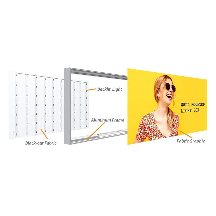 Zidni lightbox 100 × 200 cm