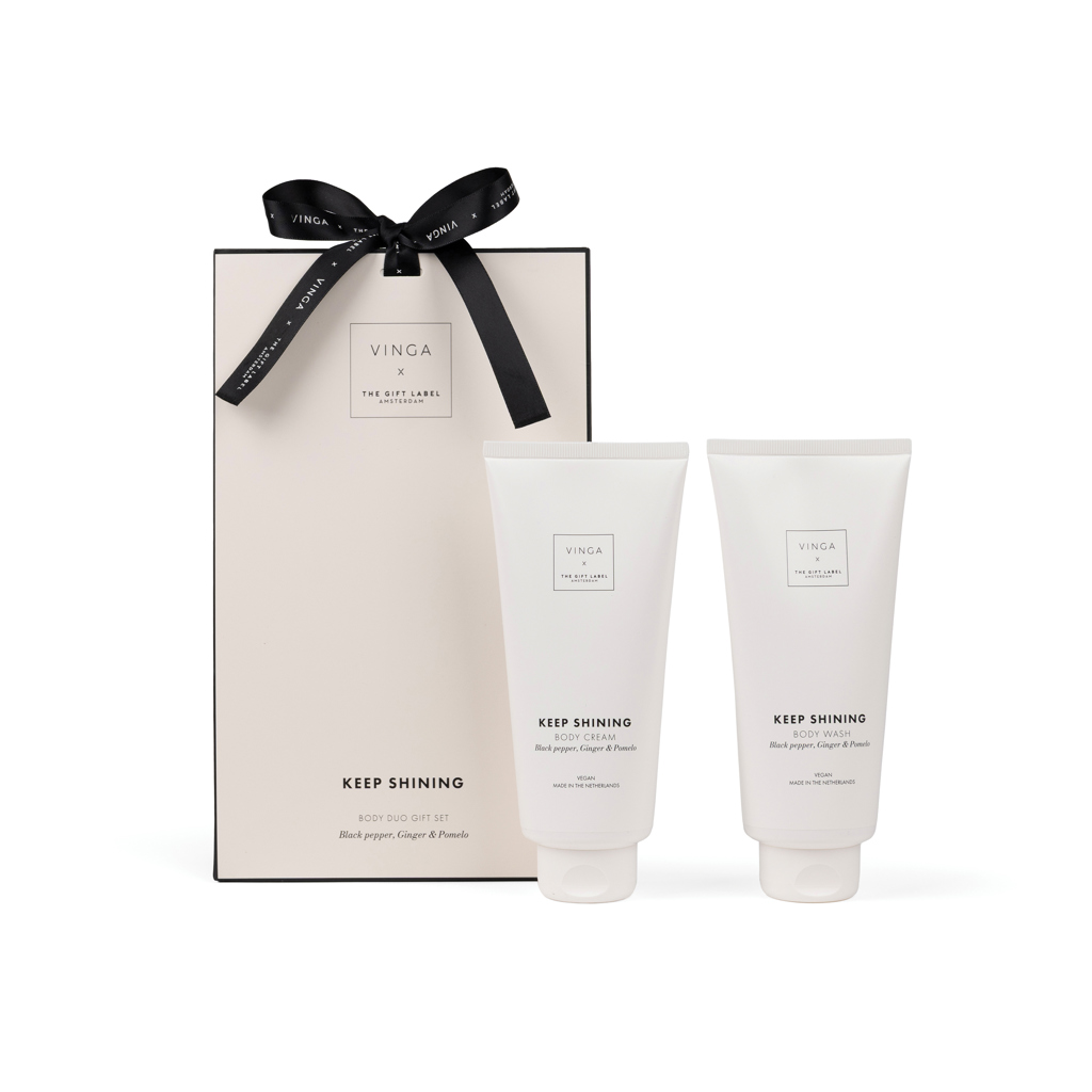 VINGA x TGL duo poklon set gel za tuširanje i losion, 2 x 200 ml