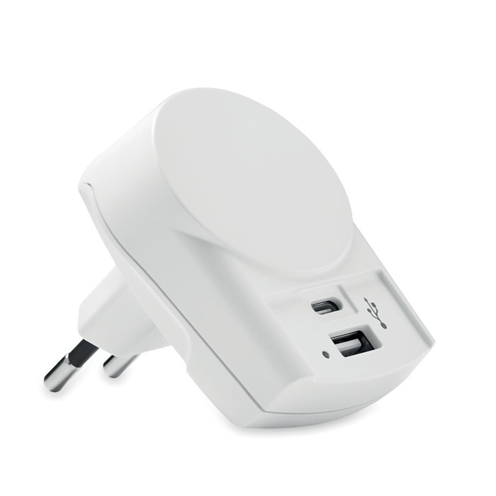 SKROSS Euro USB zidni punjač s USB-A i USB-C priključkom, 27 W
