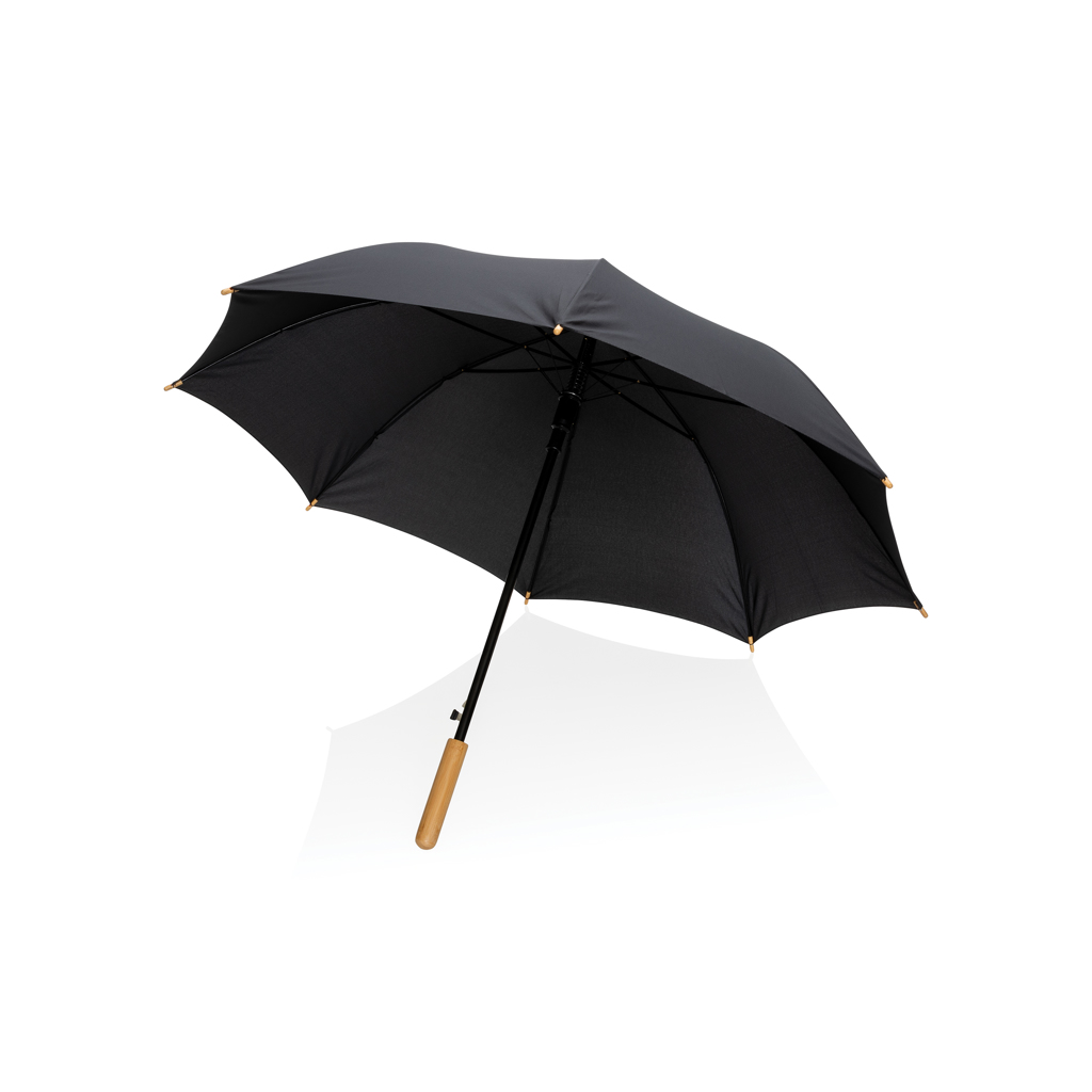 Impact AWARE™ RPET 190T automatski kišobran s bambusovom ručkom 23''