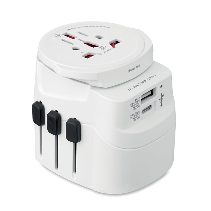 SKROSS Pro Light USB AC30 PD univerzalni uzemljeni putni adapter 30 W