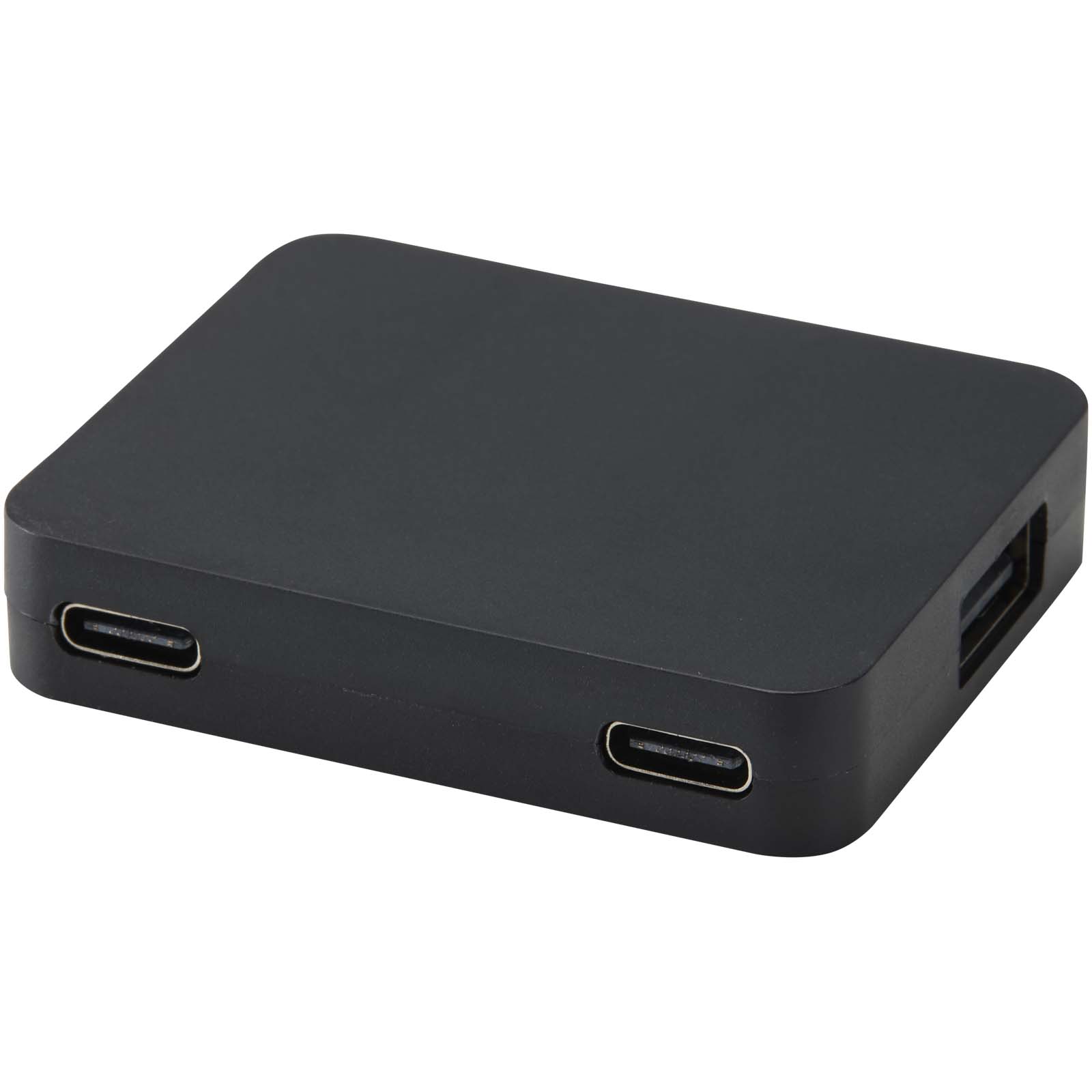 Gaia USB 4-portni hub s USB-A i Type-C izlazom i dvostrukim ulazom - izrađen od reciklirane plastike