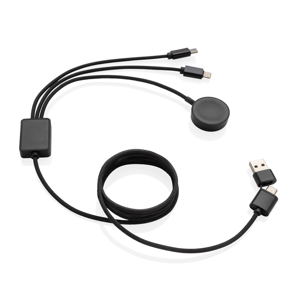 Terra RCS rPET kabel 6 u 1, 60 W, s punjačem za pametni sat