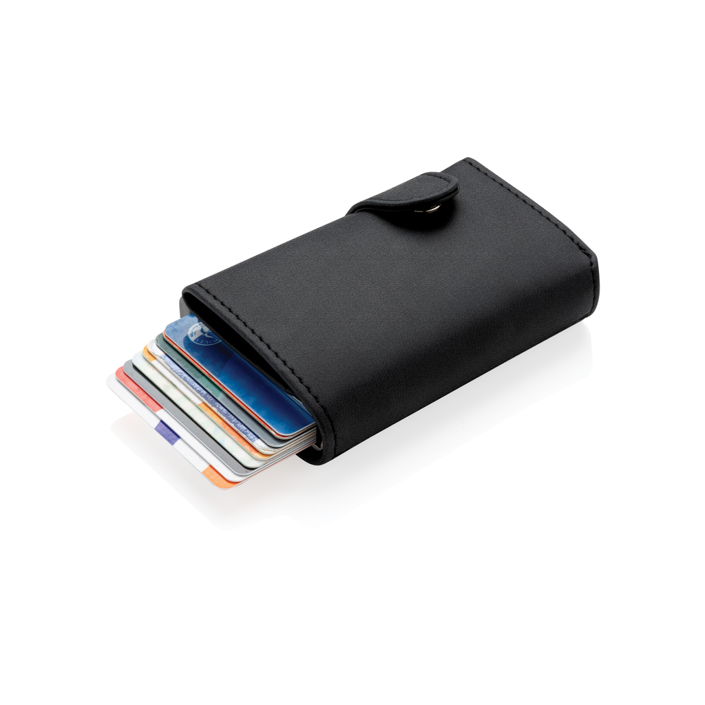 Standardni aluminijski RFID držač kartica s PU novčanikom
