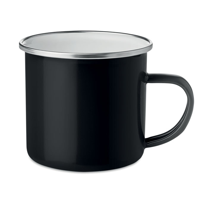 Plateado emajlirana metalna vintage šalica 350 ml