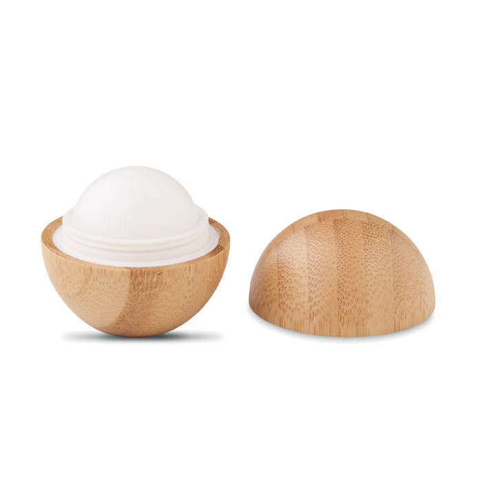Soft Lux balzam za usne SPF 10 u okrugloj posudici od bambusa