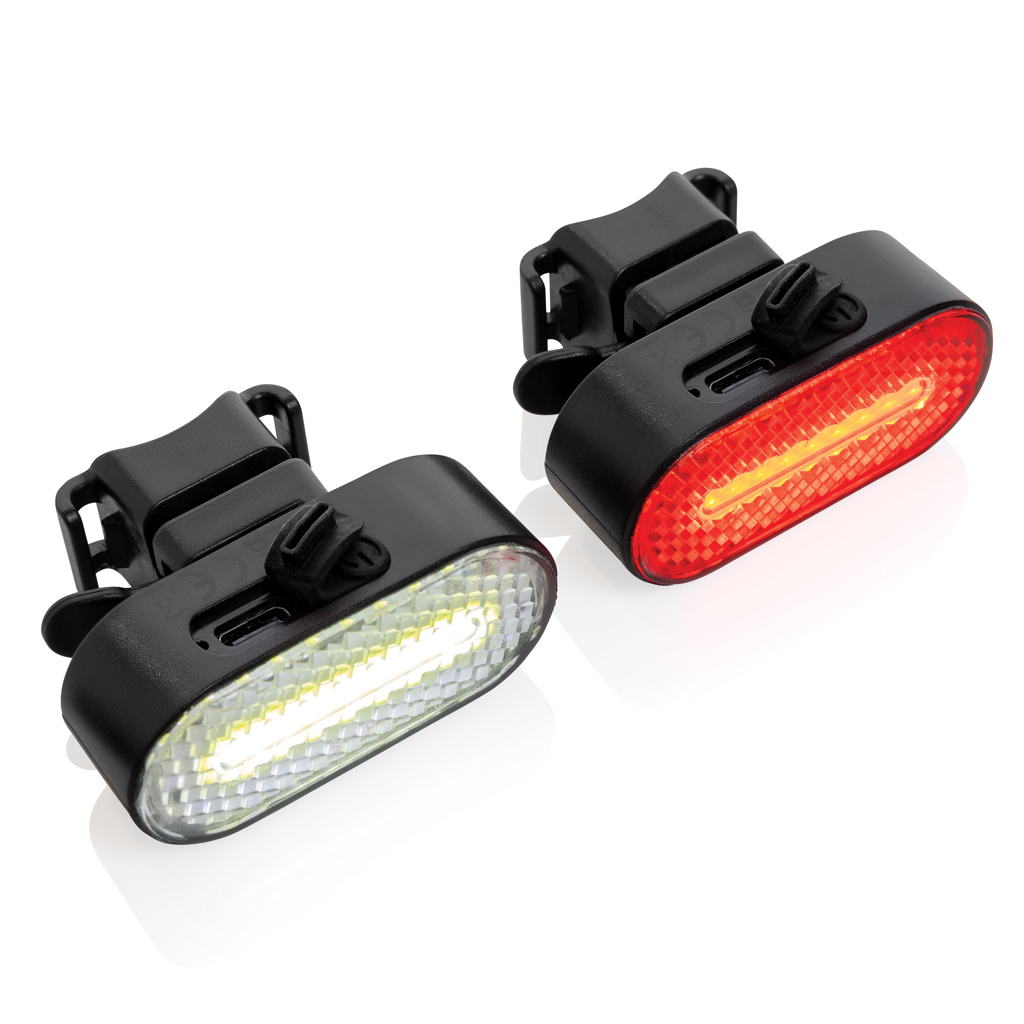 Lumino RCS set punjivih USB svjetala za bicikl od reciklirane plastike