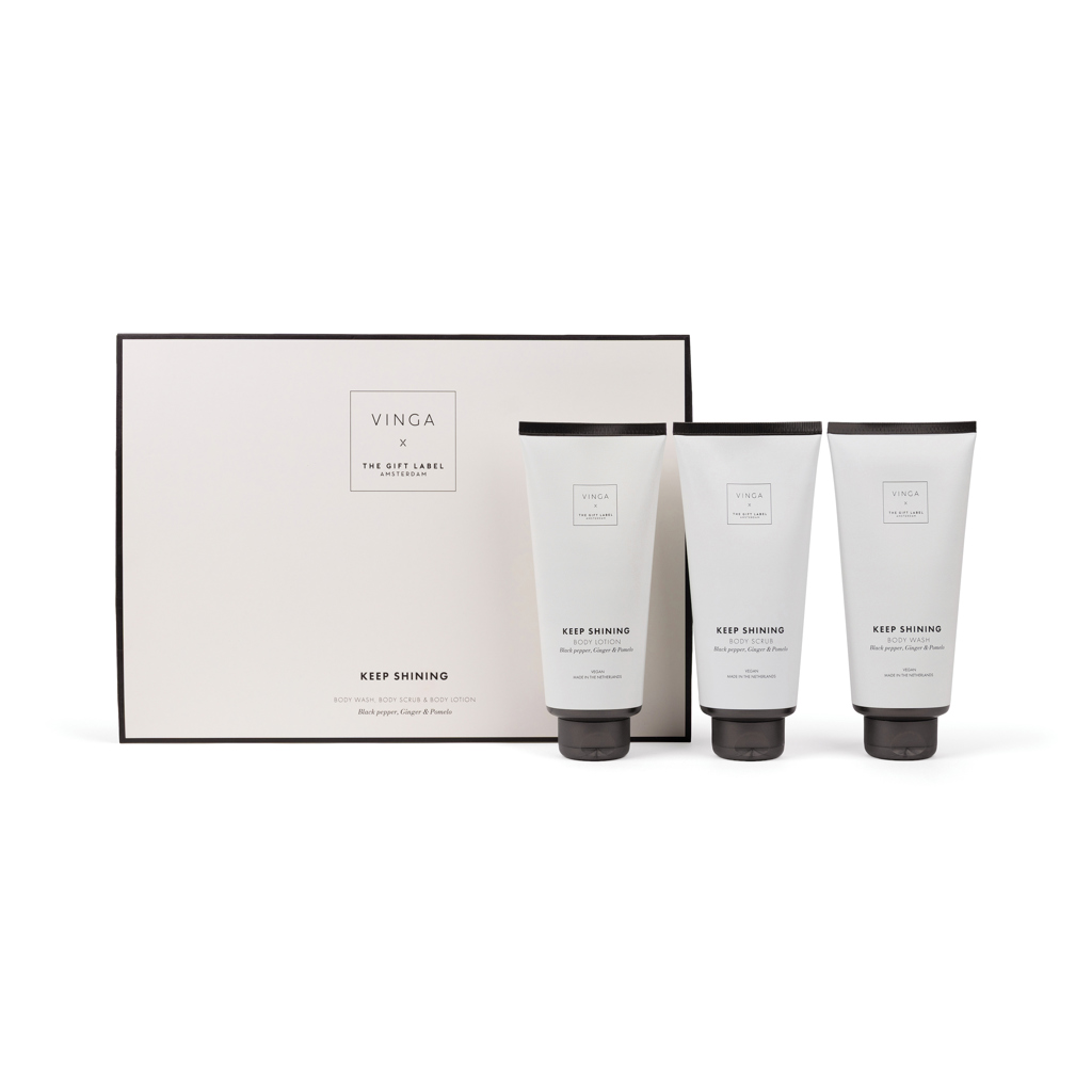 VINGA x TGL poklon set za njegu tijela, 3 x 200 ml