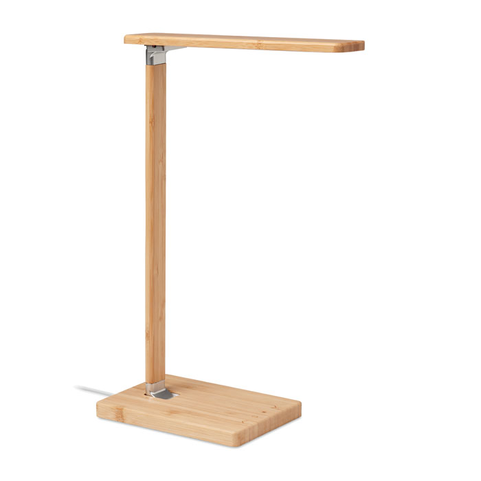 Neat Light sklopiva stolna LED lampa od bambusa s bežičnim punjačem