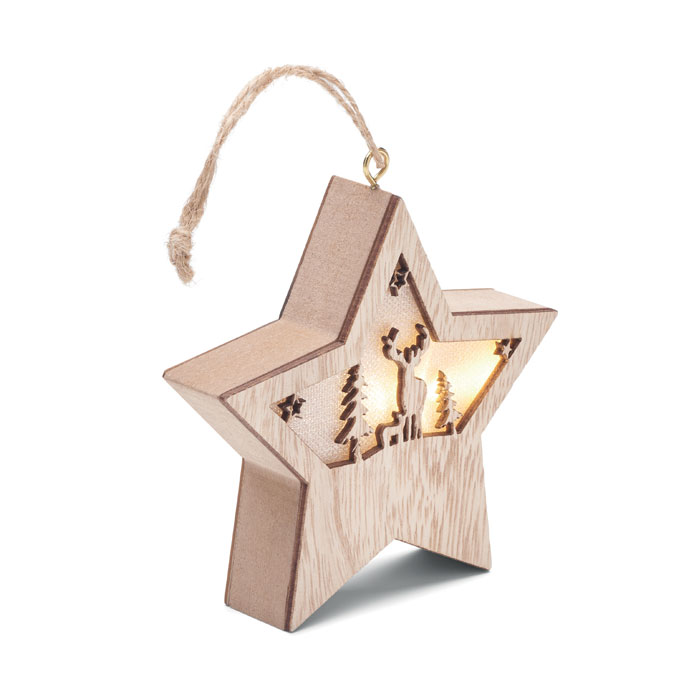 Starlight ukrasna MDF zvijezda s LED svjetlom