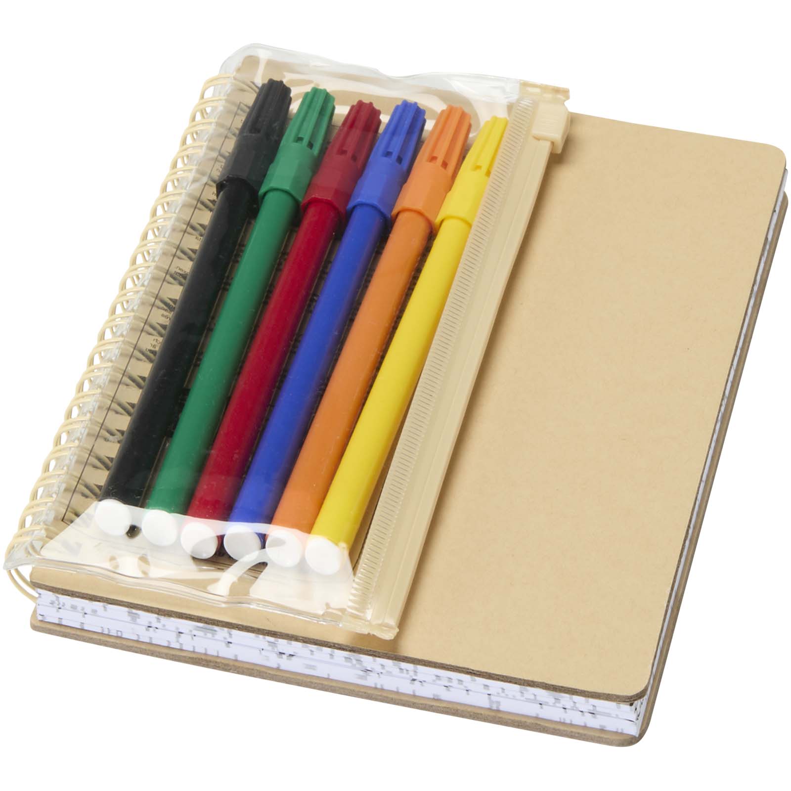 Squiggle B6 set bilježnice s tvrdim koricama i markera