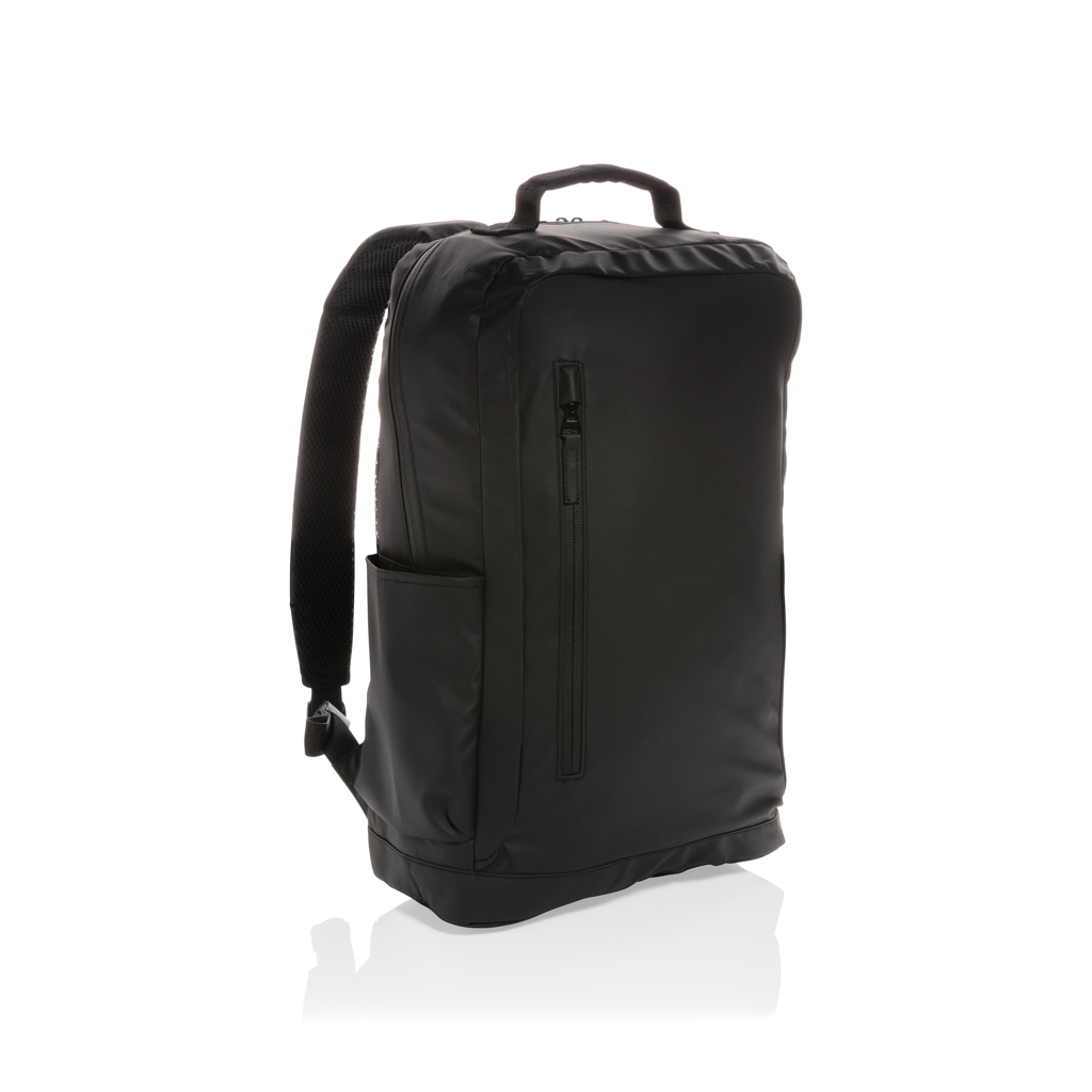 Modni crni ruksak za laptop 15,6", bez PVC-a
