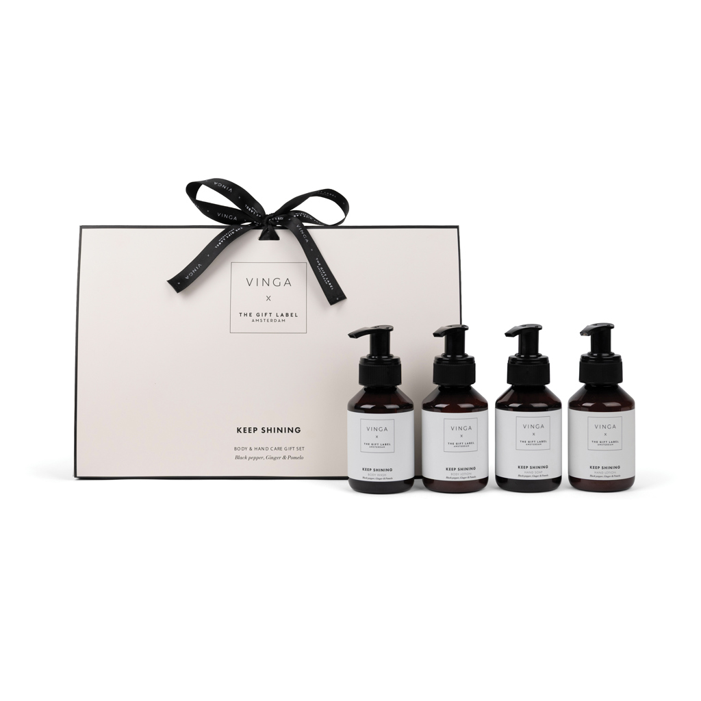 VINGA x TGL poklon set za njegu tijela i ruku, 4 x 100 ml
