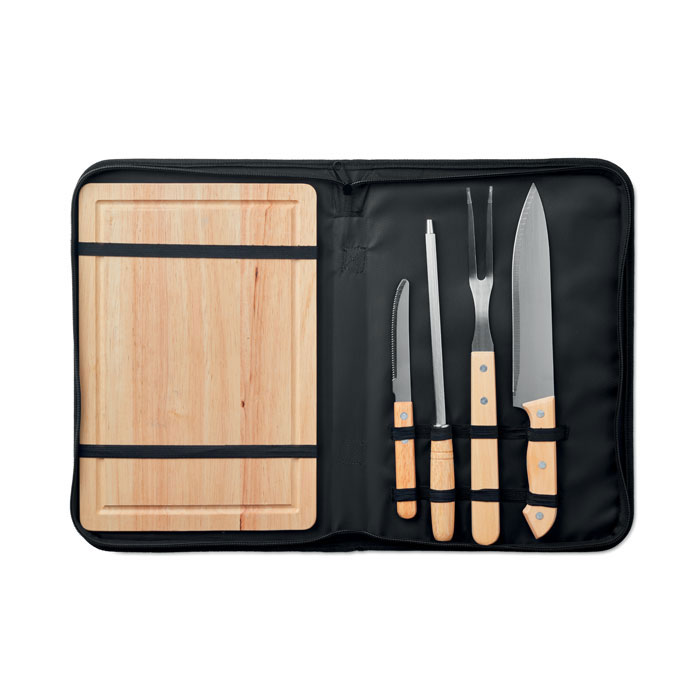 Grille set od 4 alata za roštilj s daskom za rezanje