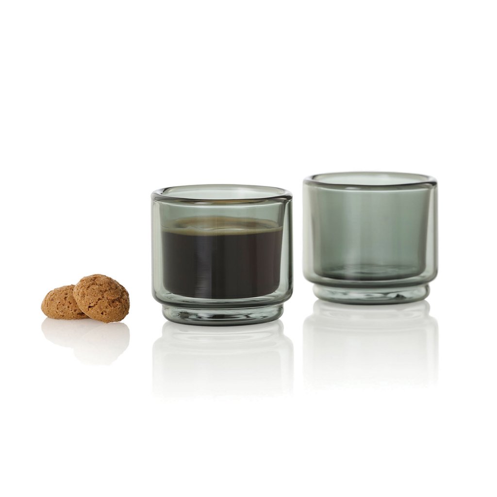 AdHoc Impact set dvostjenih espresso šalica 45 ml, 2 kom