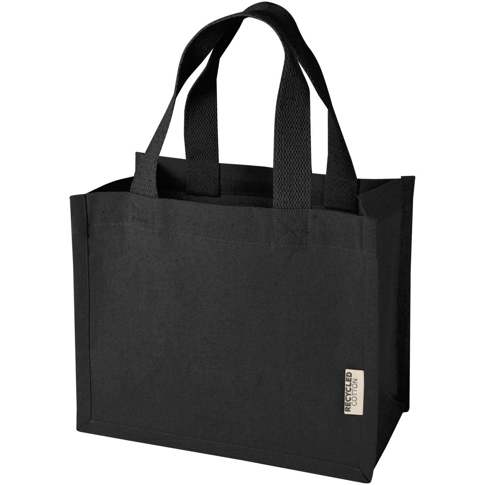 Odessa 220 g/m² GRS reciklirana pamučna mini torba s bočnim umetkom 9L