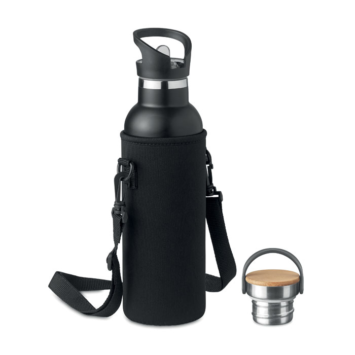 Tiksi termo boca sa slamkom i neoprenskom torbicom 700 ml