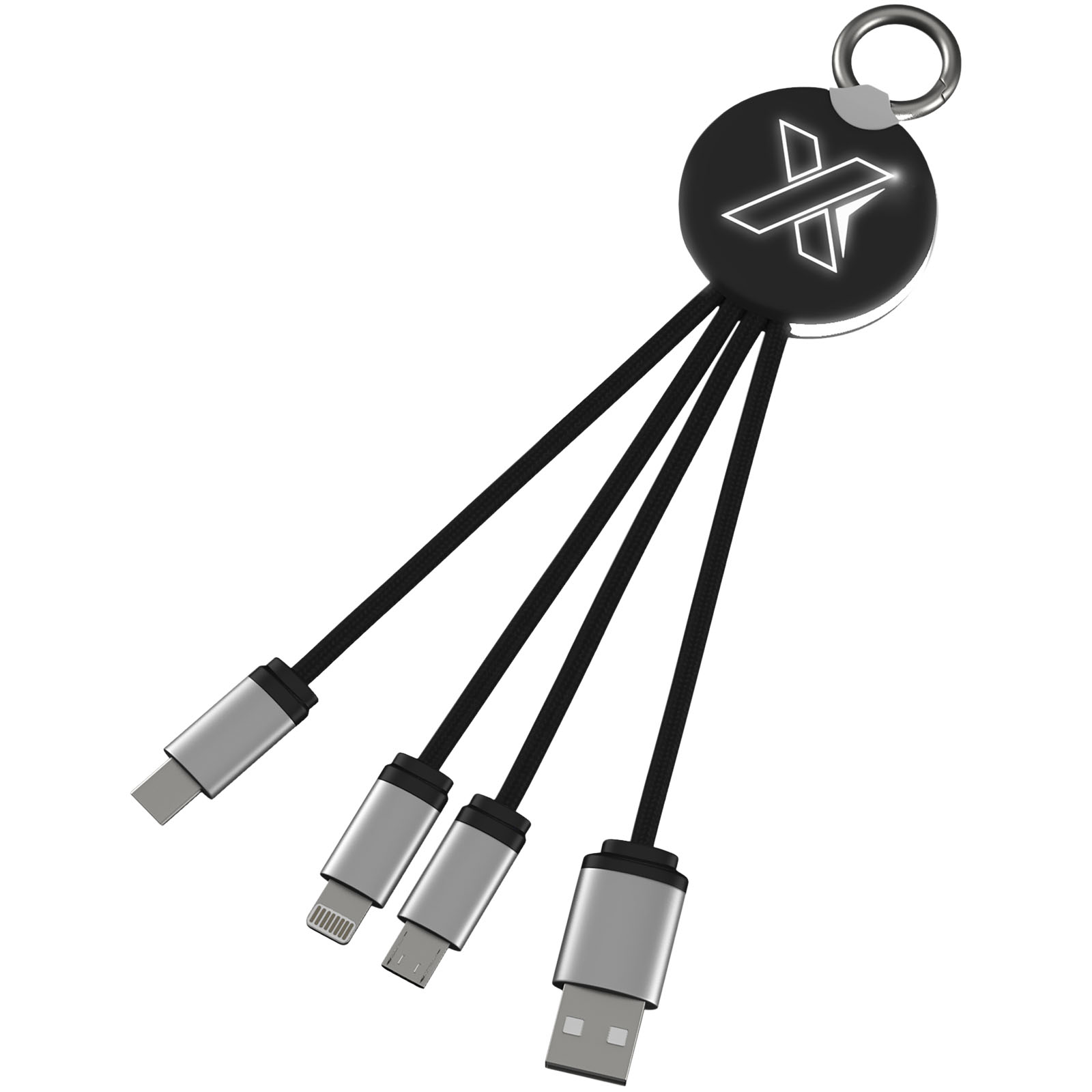 SCX.design C16 kabel za punjenje sa svijetlećim logom i prstenom