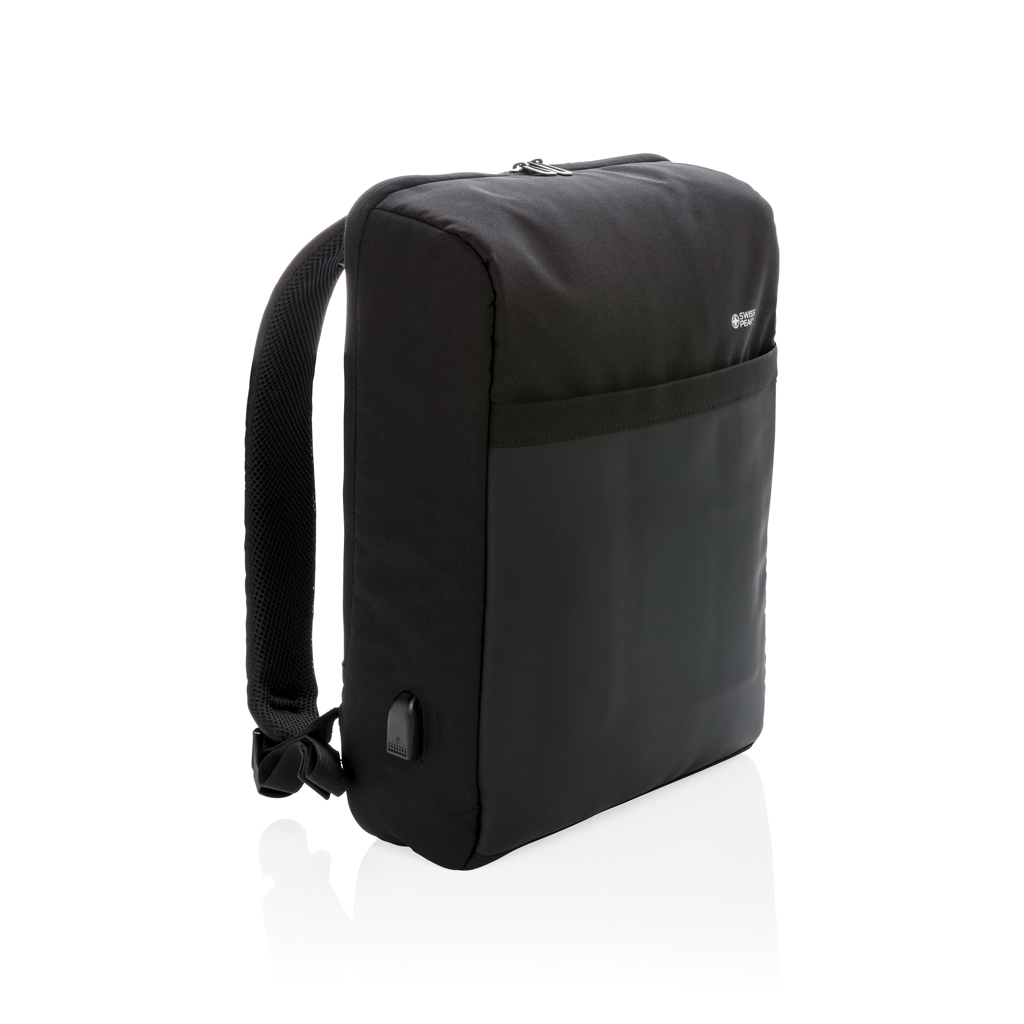 Swiss Peak antikradni ruksak 15" s RFID zaštitom i USB izlazom, bez PVC-a