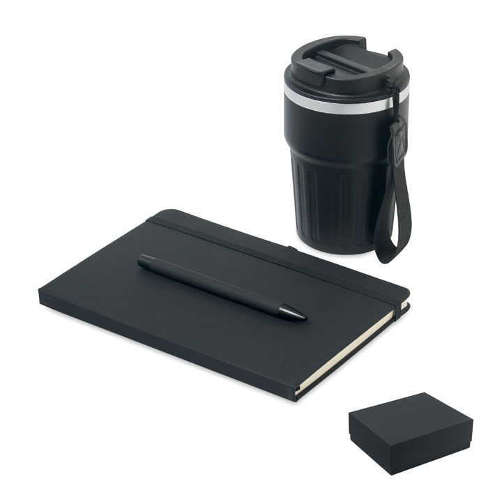 Engage poklon set bilježnice A5, olovke i termo šalice 350 ml