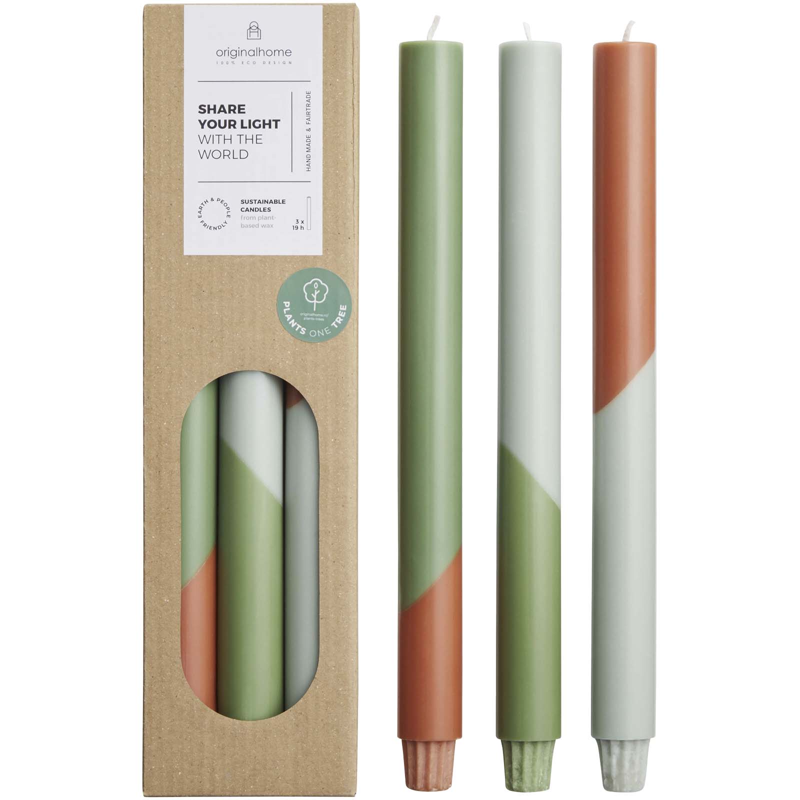 Originalhome Eden dijagonalne svijeće - set od 3