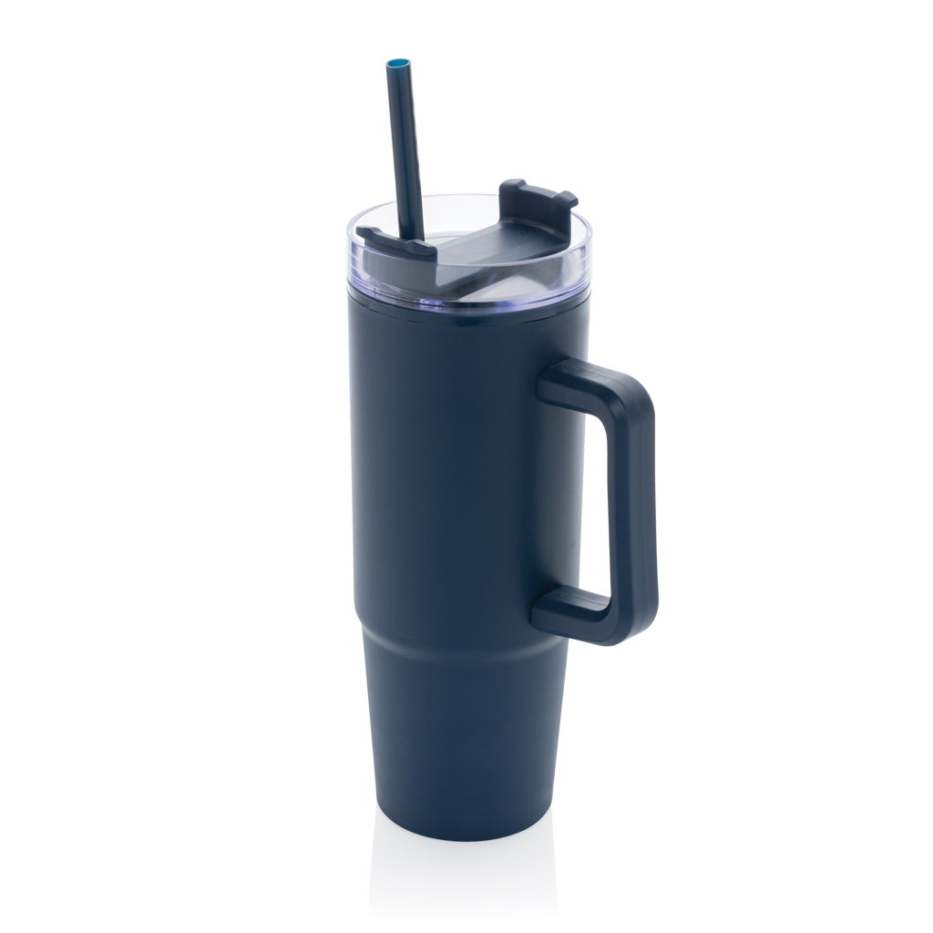 Tana plastična termo čaša s ručkom i slamkom 750 ml