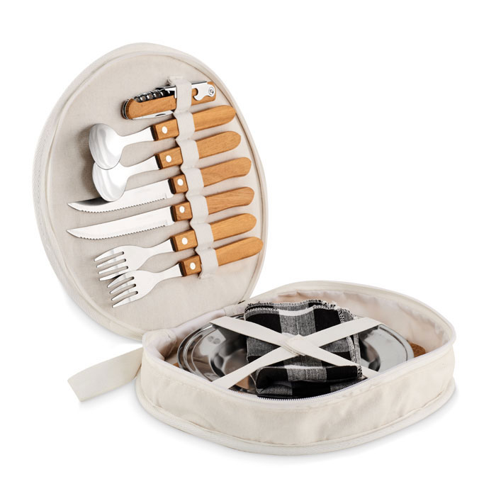 Hudson set pribora za piknik od bambusa za 2 osobe