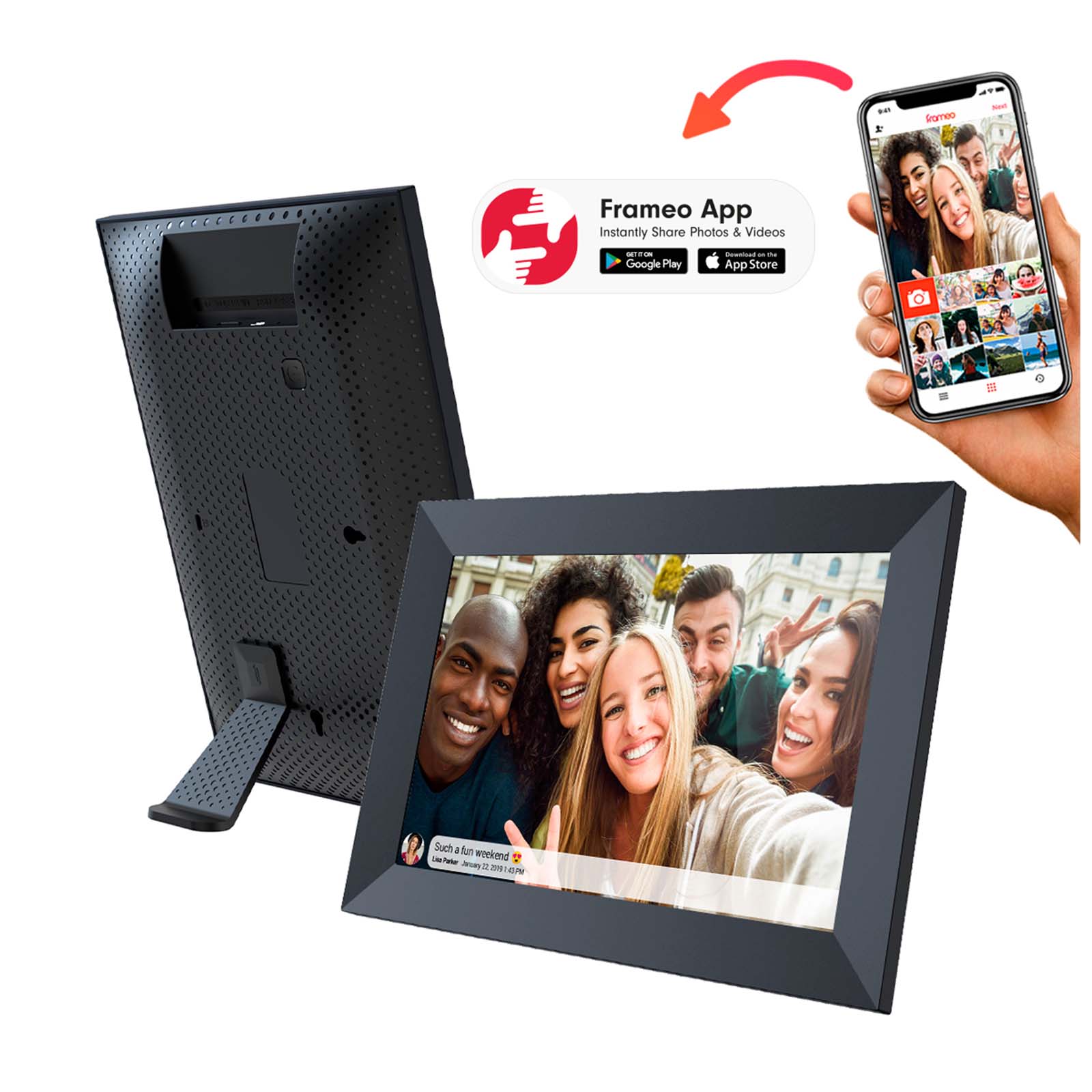Prixton Prado 10" Frameo Wi-Fi digitalni okvir za fotografije