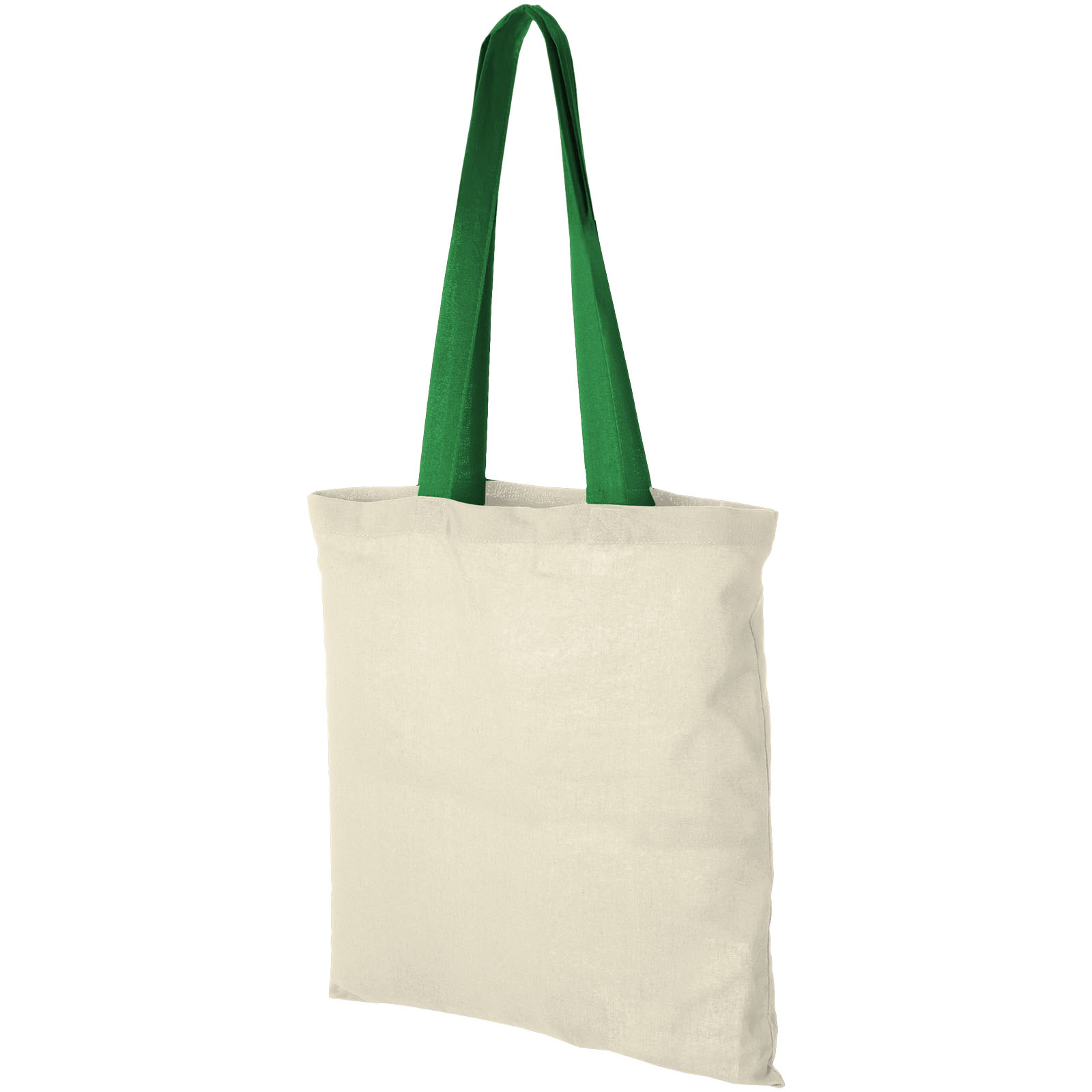Nevada pamučna platnena torba 100 g/m², obojene ručke, 7L