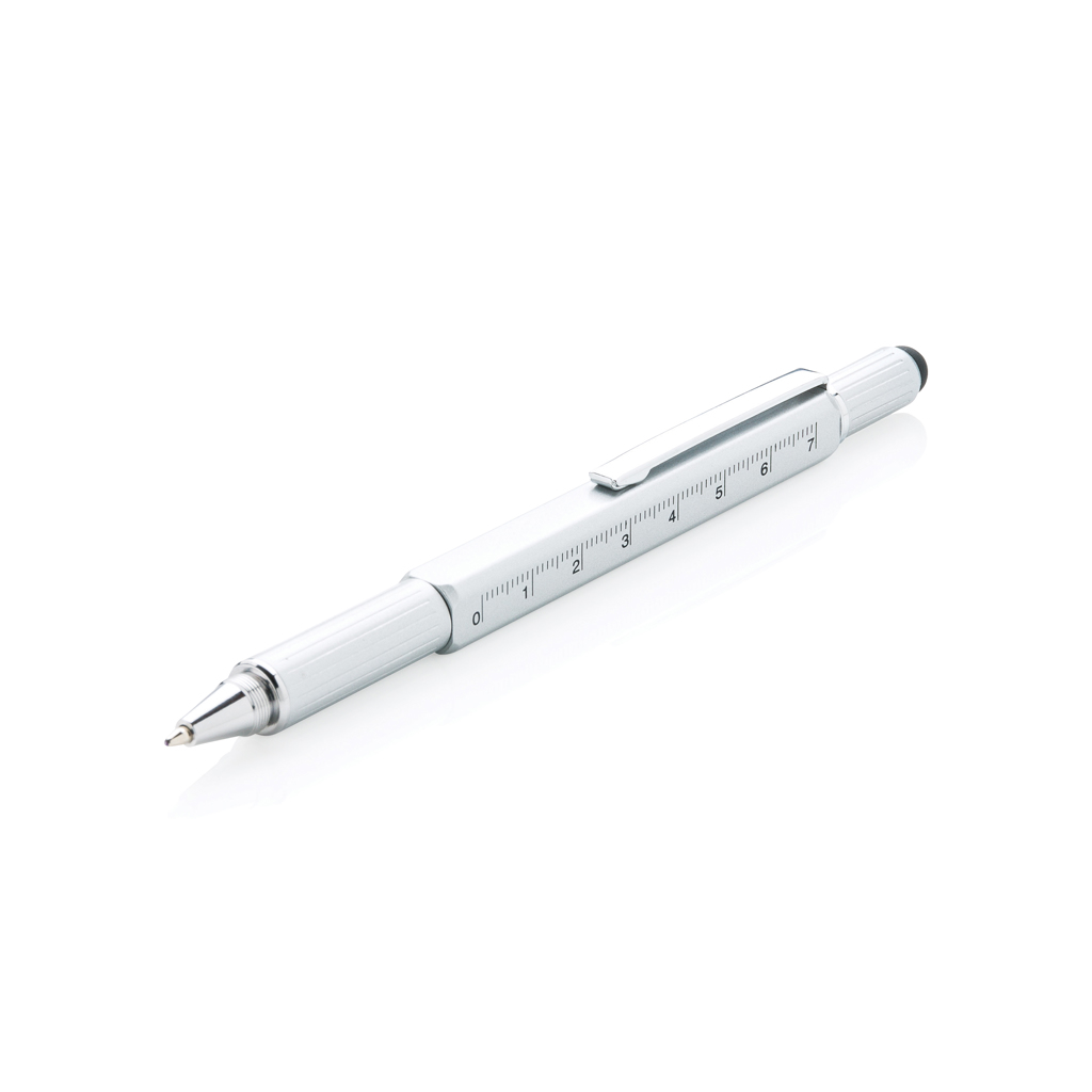 Olovka-alat 5 u 1 s aluminijskim klipom