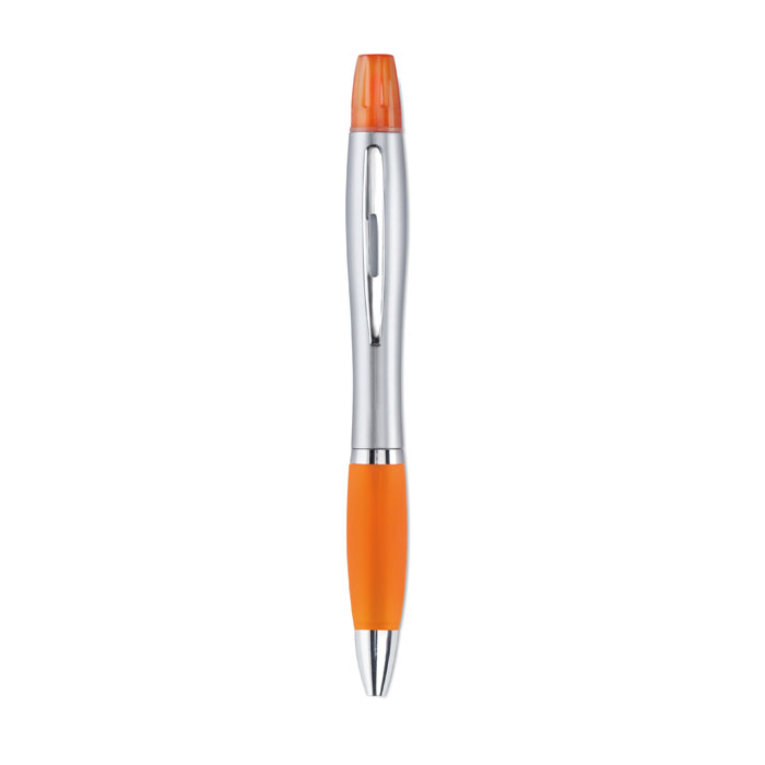 Rio Duo kemijska olovka i marker 2 u 1 od recikliranog ABS-a