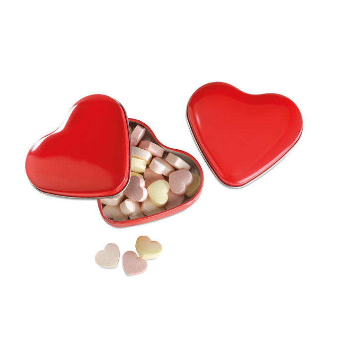 Lovemint posudica u obliku srca s bombonima 24 g