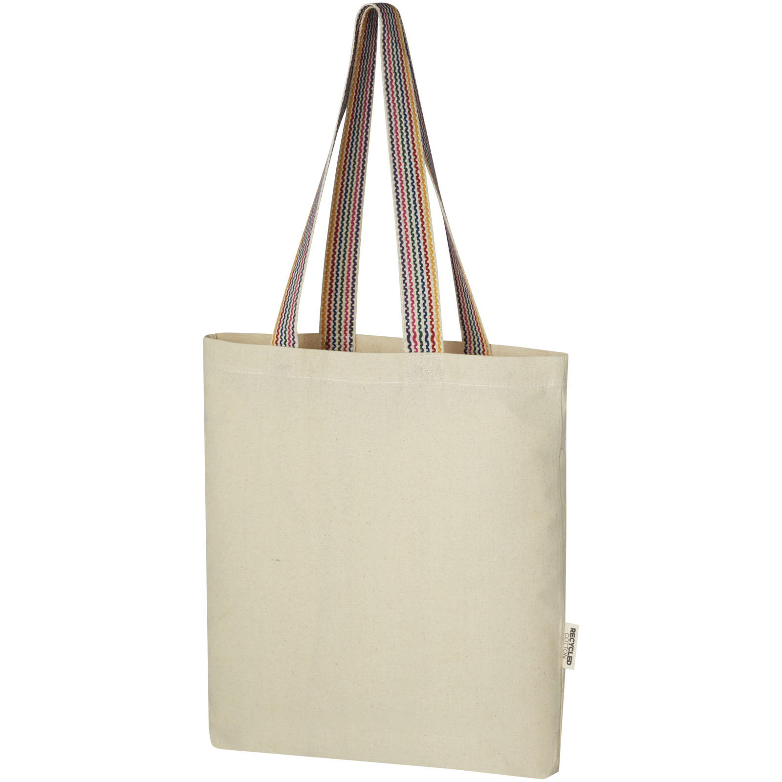 Rainbow platnena torba od reciklirane pamučne tkanine 180 g/m², 5L