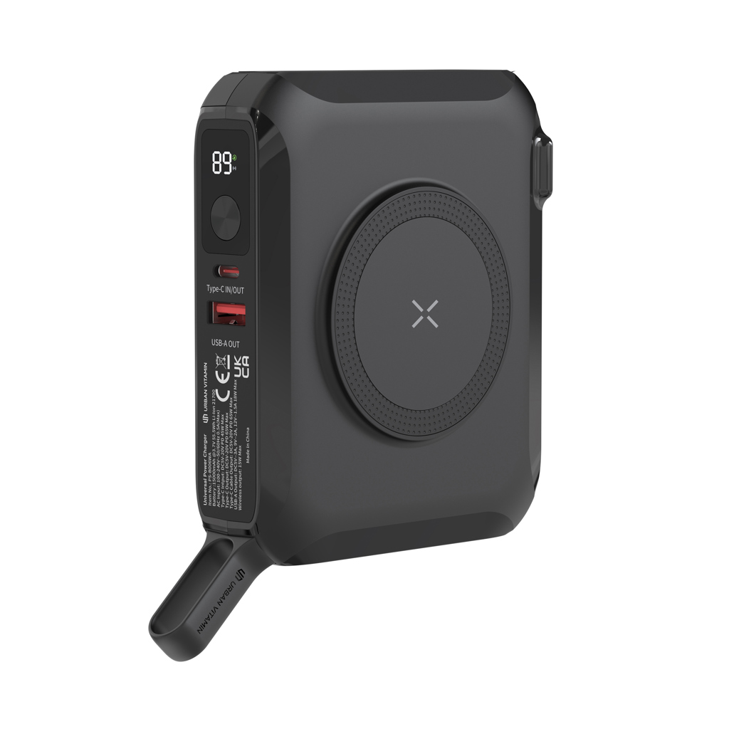 Urban Vitamin Oxnard univerzalni punjač 5 u 1 65 W s powerbankom 15.000 mAh
