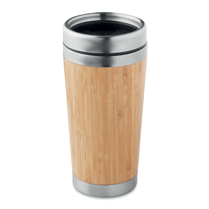 Rodeodrive+ termo boca s poklopcem od bambusa 400 ml
