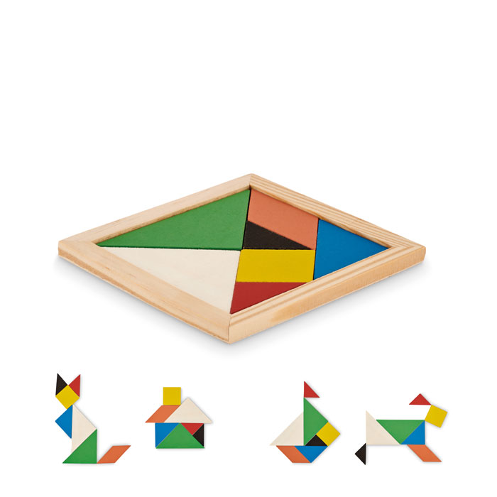 Tangram drvena slagalica od 7 dijelova