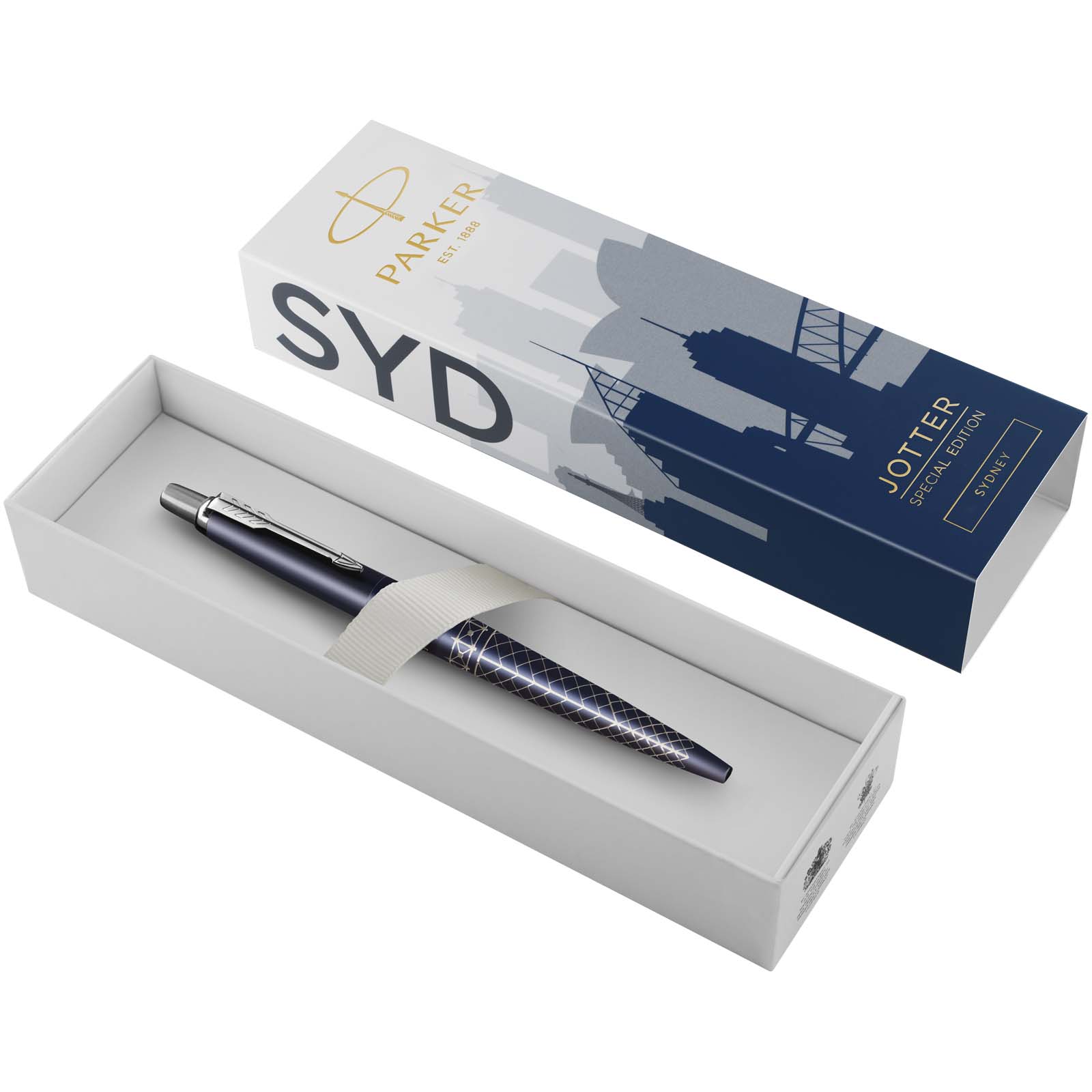 Parker Jotter SE Global Icons kemijska olovka s obojenim rubovima (plava tinta)
