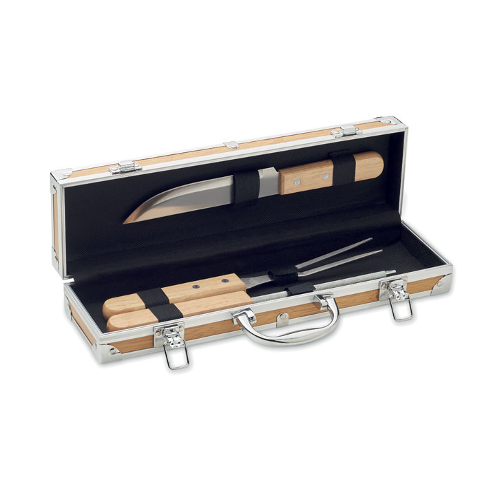 Tooldera set od 3 alata za roštilj u aluminijskom koferu