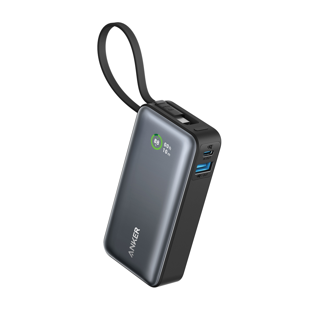 Anker Nano powerbank 10.000 mAh 30 W s ugrađenim USB-C kabelom