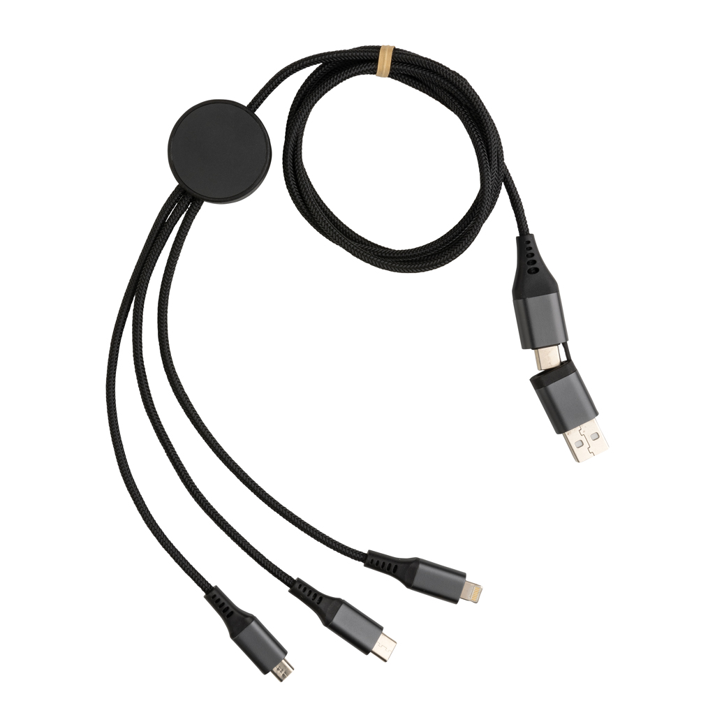 Terra RCS kabel 6 u 1 od recikliranog aluminija, 60 W, 120 cm