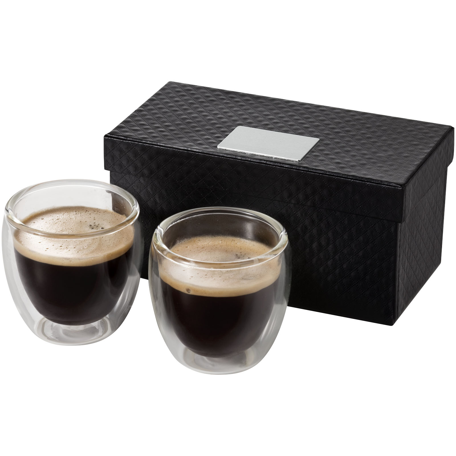 Boda set od dvije staklene šalice za espresso