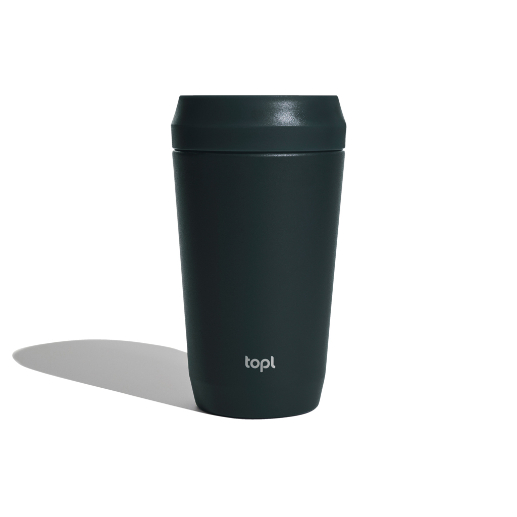 Topl To Go čaša od recikliranog čelika s patentiranim poklopcem 360°, 354 ml