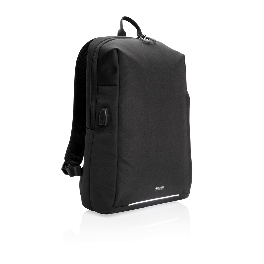 Swiss Peak AWARE™ ruksak za laptop s RFID zaštitom i USB-A izlazom