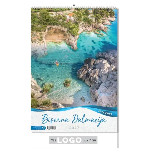 „Biserna Dalmacija“ 13 list., PVC vrećica, color kalendar