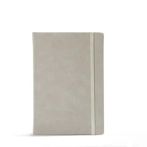 „Bloom“ svijetlo sivi notes A5, s gumicom