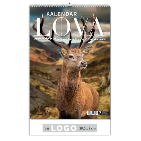 „Kalendar Lova“ 13 list., PVC vrećica, color kalendar