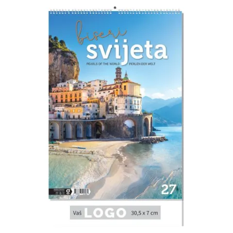 „Biseri Svijeta“ 13 list., PVC vrećica, color kalendar